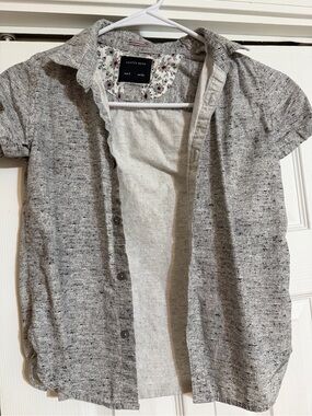 Cactus Heather Gray Short-Sleeve Button-Down Shirt